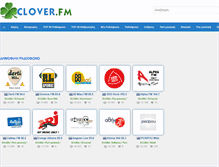 Tablet Screenshot of gr.clover.fm