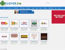 Tablet Screenshot of id.clover.fm